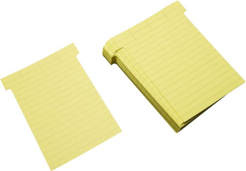 Fiches T Ultradex Wide Jaune clair 9,2 x 12 cm 100 unités