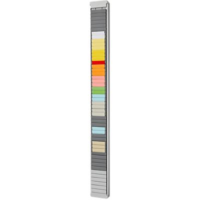 Planning pour fiches T Ultradex 50 slots Argenté 8,4 x 98 cm