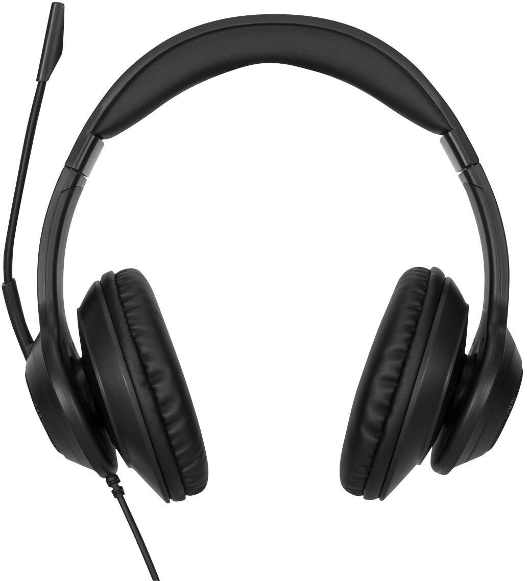 Targus Bedraad Headset Over het oor USB Noice-cancelling Microfoon Stereo Zwart