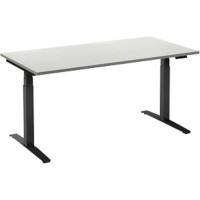 Bureau assis-debout Ceha SQ719 Noir 740 mm x 630-1 300 mm