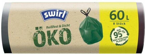 Swirl Vuilniszak 60 l Zwart 8 Rollen
