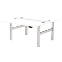 Bureau assis-debout Fellowes 8904201 Argenté, blanc 800 mm