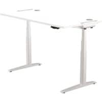 Bureau assis-debout Fellowes 9787001 Argenté, blanc 126 x 64 - 126 cm