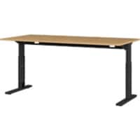Bureau assis-debout GERMANIA GW-Profi 2.0 4252-582 Multicolore 1 600 mm (l) x 800 mm (p) x 750 mm (h)