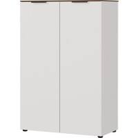 Armoire de classement GERMANIA 4217-573 Blanc, Noyer 810 mm (l) x 400 mm (p) x 1 200 mm (h)