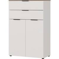 GERMANIA GW-Ancona archiefkast 4219-573 donkerbruin, wit, walnoot 810 x 400 x 1.200 mm