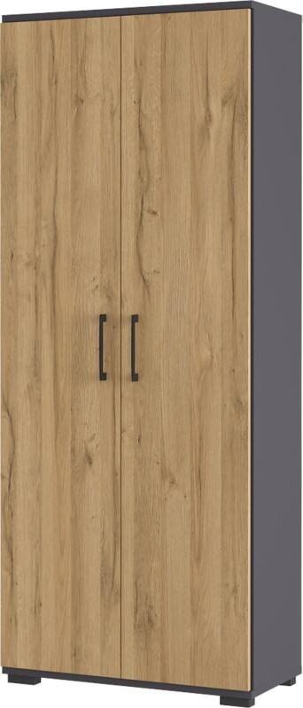 Armoire de classement GERMANIA GW-Profi 2.0 ABS (Acrylonitrile butadiène styrène), Aggloméré, Mélamine 800 x 400 x 2000 mm Brun, gris foncé
