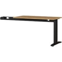 Extension de bureau GERMANIA 4241-582 Chêne, Noir 1 130 mm (l) x 600 mm (p) x 870 mm (h)