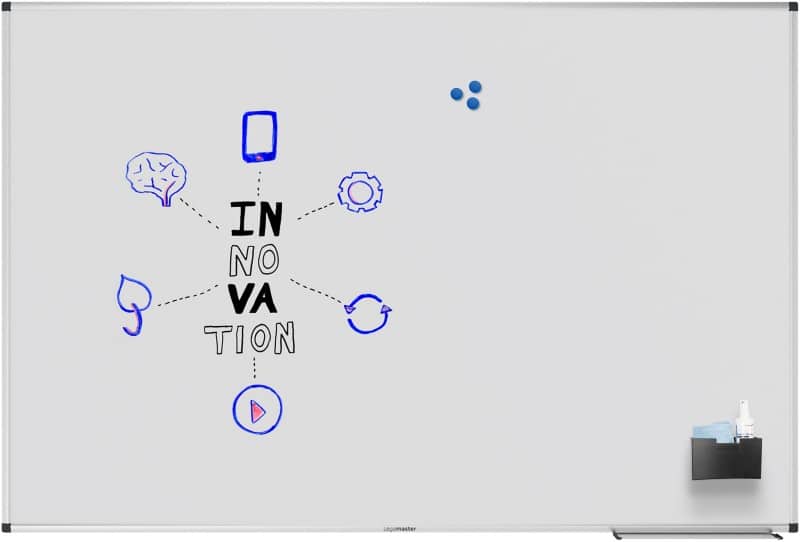 Tableau blanc magnétique Legamaster UNITE Montage mural Magnétique Simple face 150 (L) x 100 (H) cm