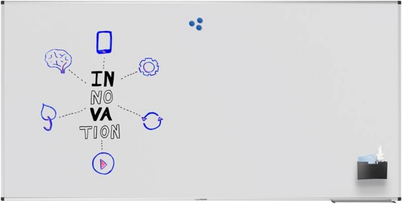 Tableau blanc magnétique Legamaster UNITE Montage mural Magnétique Simple face 200 (L) x 100 (H) cm