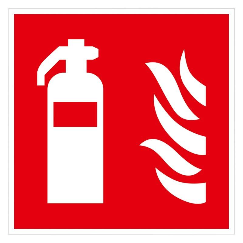 Panneau Seco Extincteur Adhésif Plastique 15 x 15 cm EF01SRP-150X150