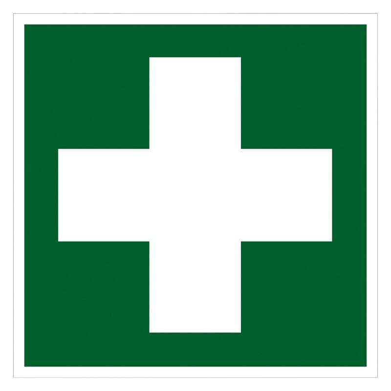 Seco Pictogram EHBO Kleefstof Kunststof 20 x 20 cm SP096SRP-200X200