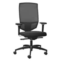 Chaise de bureau @Just NPR Dauphin Mécanisme synchrone Tissu Accoudoirs 4D Noir 125 kg AJ 5775_NPR NL9
