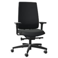 Chaise de bureau Dauphin Indeed NPR Mécanisme synchrone Accoudoirs 4D Assise réglable en hauteur Tissu Noir 410 mm - 550 mm 150 kg ID 7045 NL1