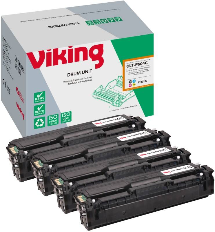 Toner Viking compatible CLT-P504C Noir, cyan, magenta, jaune 4 unités