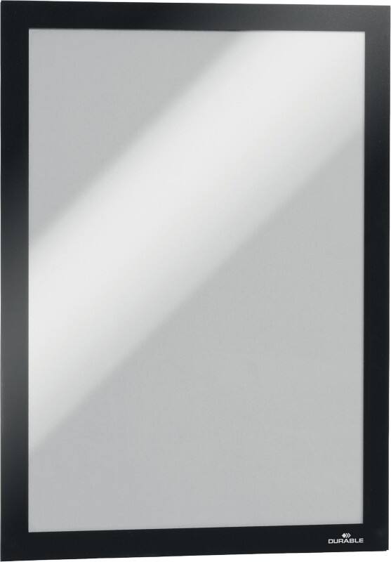 DURABLE DURAFRAME A4 Displayframe Zelfklevend Zwart Klevend PVC (Polyvinylchloride) 488201 23,6 (B) x 0,3 (D) x 32,3 (H) cm 10 Stuks
