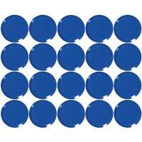 Aimants pour tableau blanc Maul MAULPro Rond Bleu 0.3 kg Capacité de charge 20 mm 20 Unités