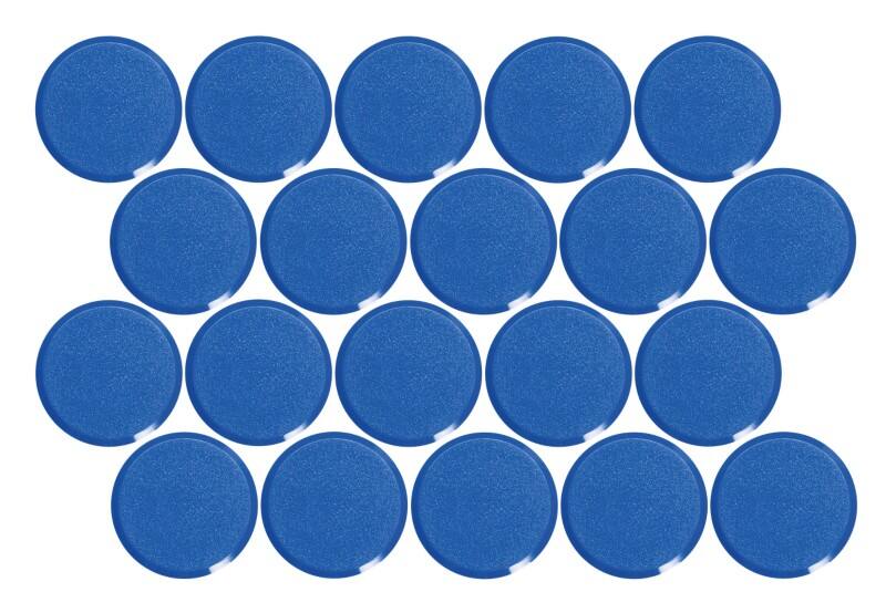 Aimants pour tableau blanc Maul MAULPro Rond Bleu 0.6 kg Capacité de charge 29 mm 20 Unités
