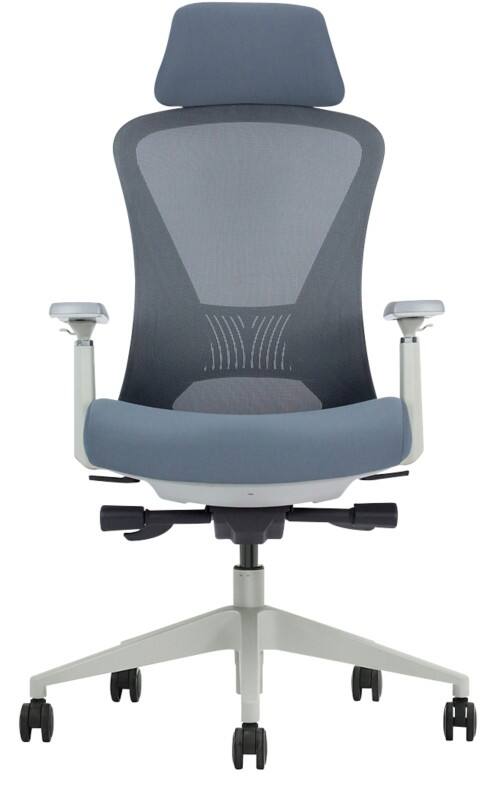 Bürostuhl Schaffenburg Mécanisme synchrone Accoudoirs 3D Gris 110 kg ATO-600-NEN-GM-GB-S 520 x 590 x 1350 mm