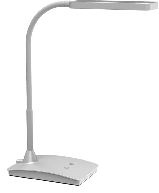 Maul MAULpearly Vrijstaand Bureaulamp LED (verwijderbaar) Zilver Netstroom 106 x 265 x 375 mm