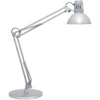 Maul MAULstudy Vrijstaand Bureaulamp LED E27 (zonder lamp) Zilver Netstroom 230 x 695 x 490 mm