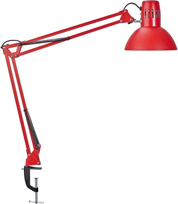 Maul MAULstudy Klembaar Bureaulamp LED E27 (zonder lamp) Rood Netstroom 170 x 595 x 440 mm