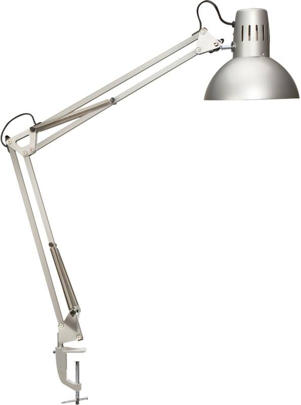 Lampe de bureau Maul MAULstudy Fixation pince LED E27 ampoule non incluse Argenté Principale 170 x 595 x 440 mm