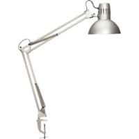 Maul MAULstudy Klembaar Bureaulamp LED E27 (zonder lamp) Zilver Netstroom 170 x 595 x 440 mm