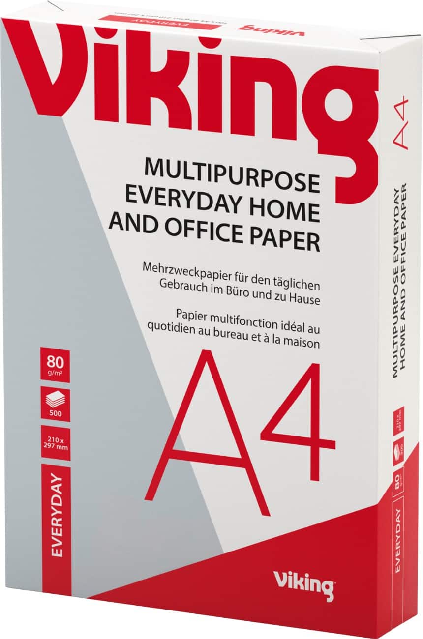 Papier imprimante Viking Everyday A4 80 g/m² Lisse Blanc 500 Feuilles