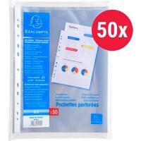 Exacompta Showtassen A4 Glad Transparant 60 micron PP (Polypropeen) Bovenopening 5250E Pak van 50