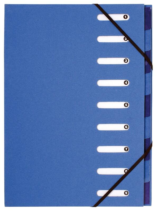 Trieur Exacompta 52982E A4 Carton Bleu clair 24,3 (l) x 1,3 (p) x 32,8 (h) cm 6 unités