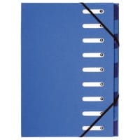 Trieur Exacompta 52982E A4 Carton Bleu clair 24,3 (l) x 1,3 (p) x 32,8 (h) cm 6 unités