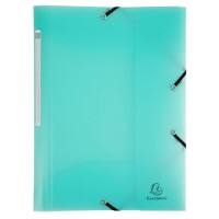 Exacompta Chromaline Pastel 3-klepsmap 55173E PP (Polypropyleen) Elastiek 24 (B) x 0,2 (D) x 32 (H) cm Pastelgroen 25 Stuks