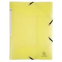 Farde à 3 rabats Exacompta 55179E Chromaline Pastel Élastique PP (Polypropylène) Jaune 24 (l) x 0,2 (p) x 32 (h) cm 25 unités