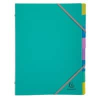 Trieur Exacompta 56193E Forever Young A4 PP (Polypropylène) Turquoise 24,5 (l) x 1 (p) x 32 (h) cm 8 unités