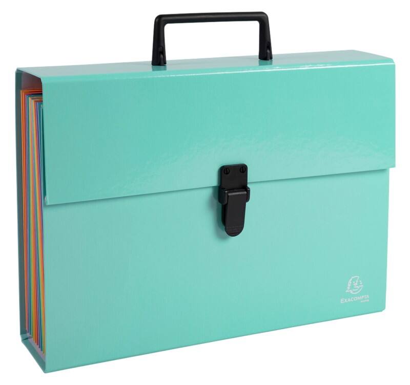 Dossier extensible Exacompta 56763E Aquarel Carton Vert pastel 4 unités