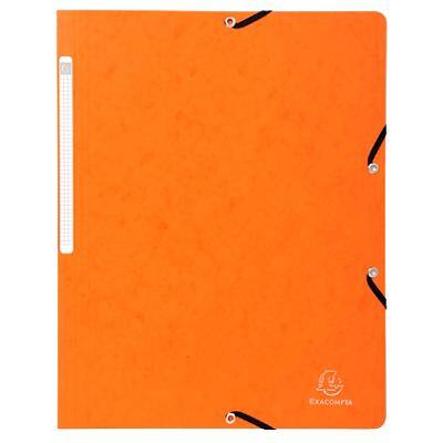 Farde Exacompta 55414E Élastique Carton pressé marbré Orange 24 (l) x 0,3 (p) x 32 (h) cm 50 unités
