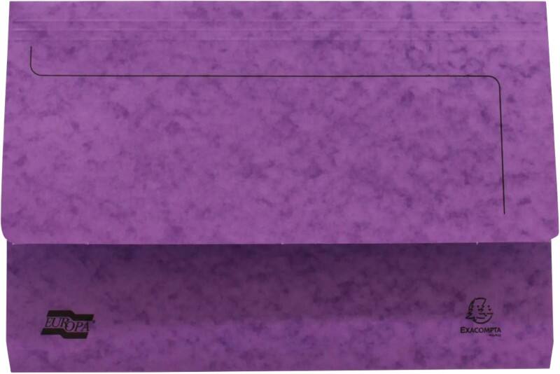 Exacompta Documentmap 39990E 5250Z Gewafeld karton 24,5 (B) x 35,8 (D) x 22,4 (H) cm Kleurenassortiment 50 Stuks