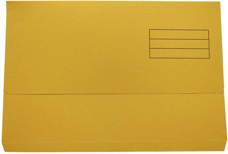Exacompta Documentmap 39999E DW250-YLWZ Gewafeld karton 34,6 (B) x 24 (D) x 0,2 (H) cm Geel 50 Stuks