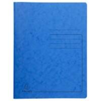 Exacompta Metaal Map met veer 240222E Blauw Gewafeld karton Pak van 25