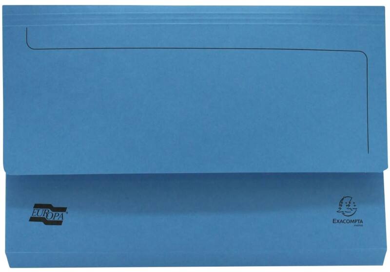 Exacompta Documentmap4795Z A4 Gewafeld karton 35,7 (B) x 0,3 (D) x 24,5 (H) cm Blauw 25 Stuks