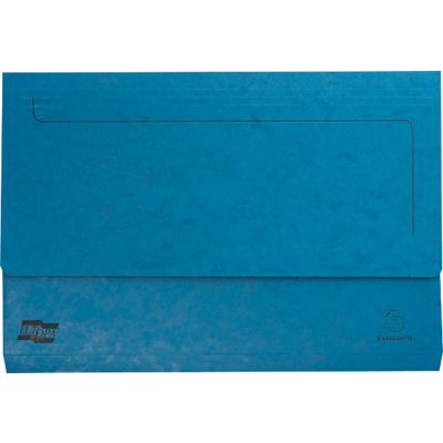 Pochette pour documents Exacompta 4795Z Europa A4, Foolscap Carton pressé marbré Bleu 35,7 (l) x 0,3 (p) x 24,5 (h) cm 25 unités