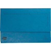 Pochette pour documents Exacompta 4795Z Europa A4, Foolscap Carton pressé marbré Bleu 35,7 (l) x 0,3 (p) x 24,5 (h) cm 25 unités