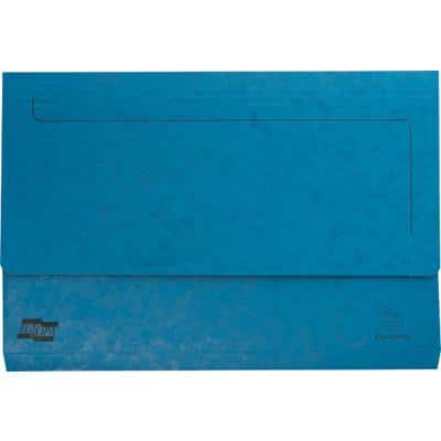 Pochette pour documents Exacompta 4795Z Europa A4, Foolscap Carton pressé marbré Bleu 35,7 (l) x 0,3 (p) x 24,5 (h) cm 25 unités