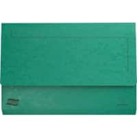 Pochette pour documents Exacompta 4793Z Europa A4, Foolscap Carton pressé marbré Vert 35,7 (l) x 0,3 (p) x 24,5 (h) cm 25 unités