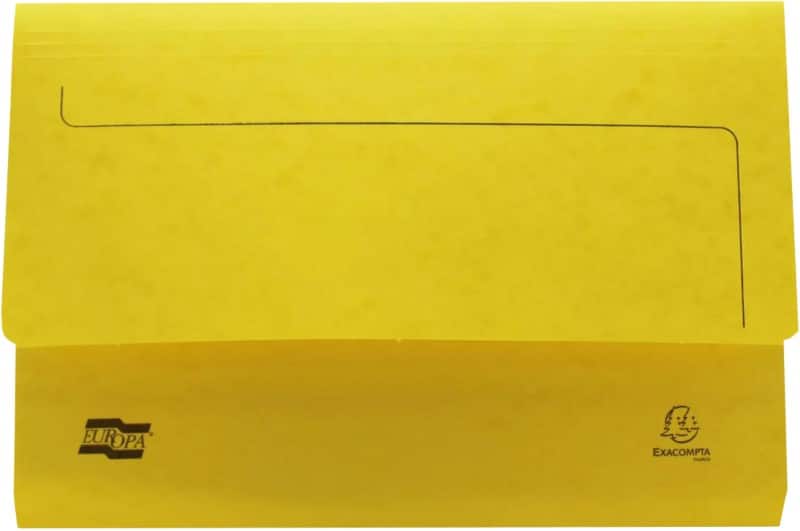 Exacompta Europa Documentmap 3149Z A4, Foolscap Gewafeld karton 35,7 (B) x 0,3 (D) x 24,5 (H) cm Citroen 25 Stuks