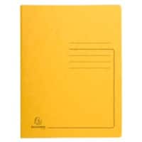 Exacompta Metaal Map met veer 240119E A4 Geel Gewafeld karton 355 gsm Pak van 25