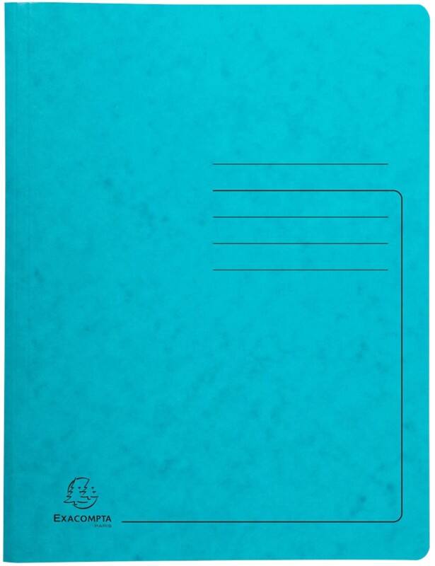 Fardes de classement à ressort Exacompta 240236E A4 355 g/m2 Carton pressé marbré, métal Turquoise 25 unités