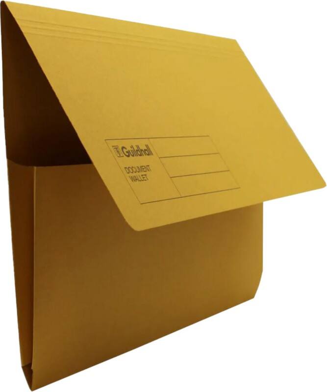 Exacompta Guildhall Documentmap GDW1-YLWZ A4, Foolscap Manila 35,6 (B) x 0,3 (D) x 24,5 (H) cm Geel 50 Stuks