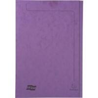 Farde à barde décalé Exacompta 4824Z A4, Foolscap 265 g/m2 Carton pressé marbré Lilas 50 unités